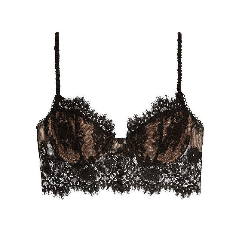 Soutien-gorge en dentelle à boutons