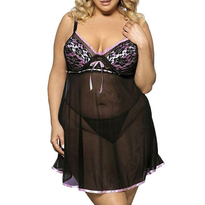 Chemise de nuit à nœud décoratif