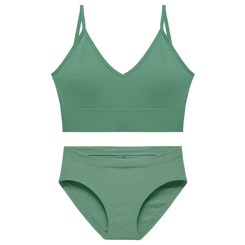 Ensemble de lingerie de sport sans coutures
