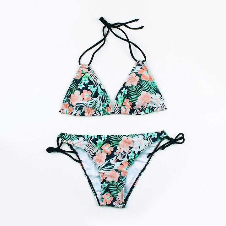 Maillot de bain 2 pièces noué au cou