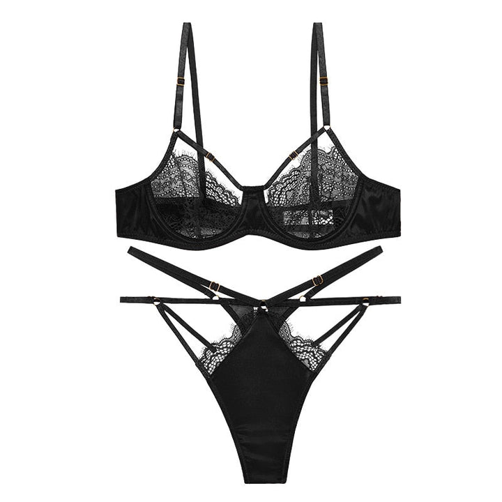 Ensemble de lingerie en dentelle à brides