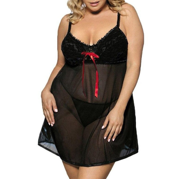 Chemise de nuit à nœud décoratif