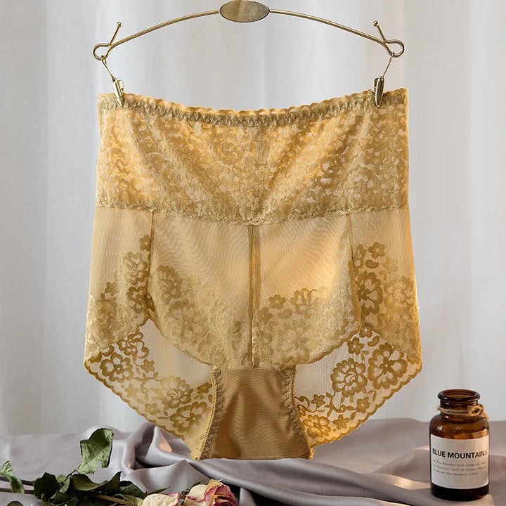 Culottes en dentelle taille haute
