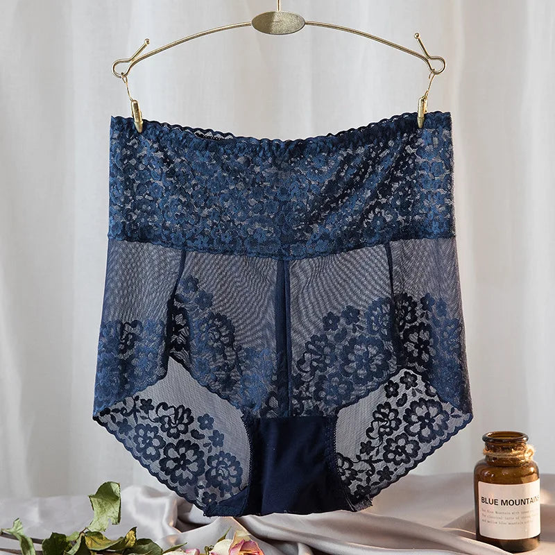 Culottes en dentelle taille haute