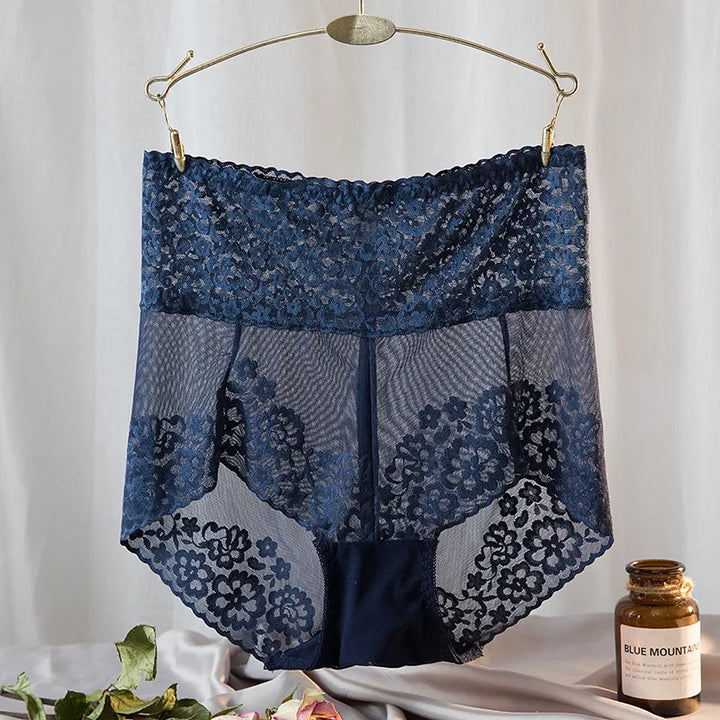 Culottes en dentelle taille haute