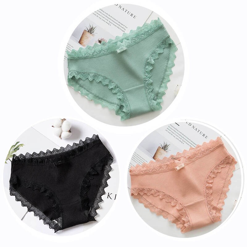 Culottes en coton, lot de 3