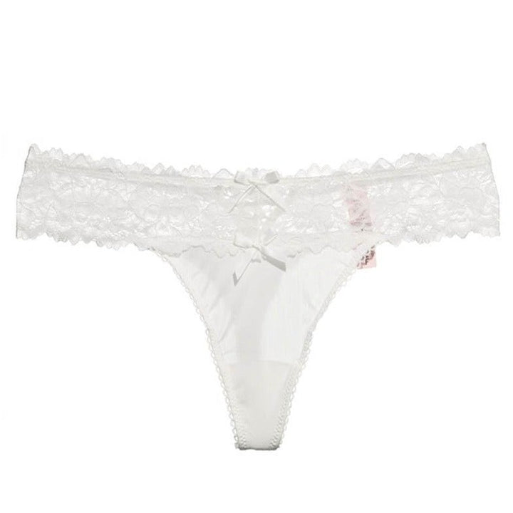 Strings en dentelle à nœuds