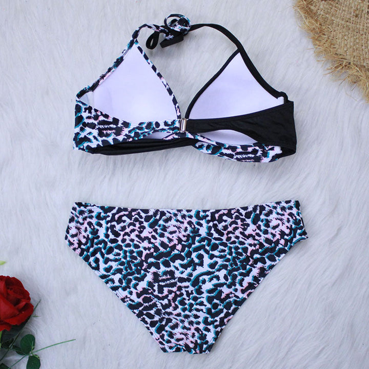 Maillot de bain 2 pièces noué au cou