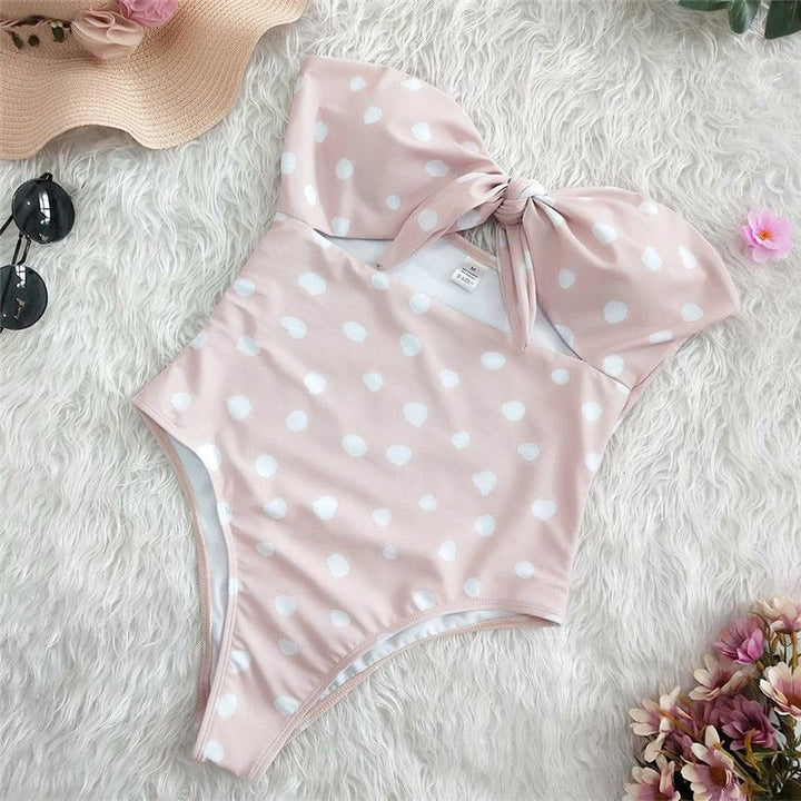 Maillot de bain une pièce à laçage décoratif