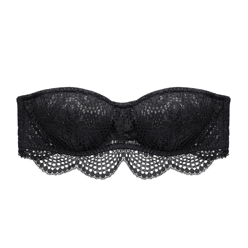 Soutien-gorge en dentelle sans bretelles