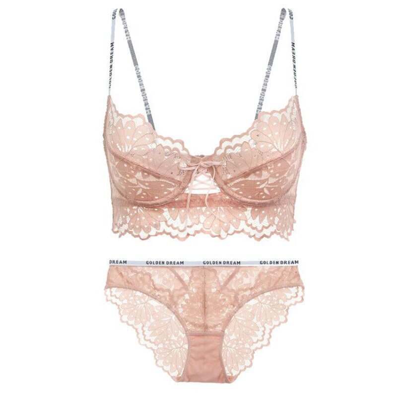 Ensemble de lingerie en dentelle à rubans