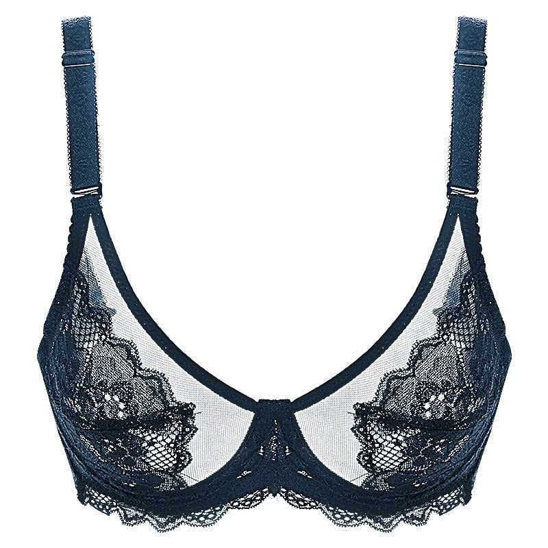 Soutien-gorge en dentelle à broderie décorative
