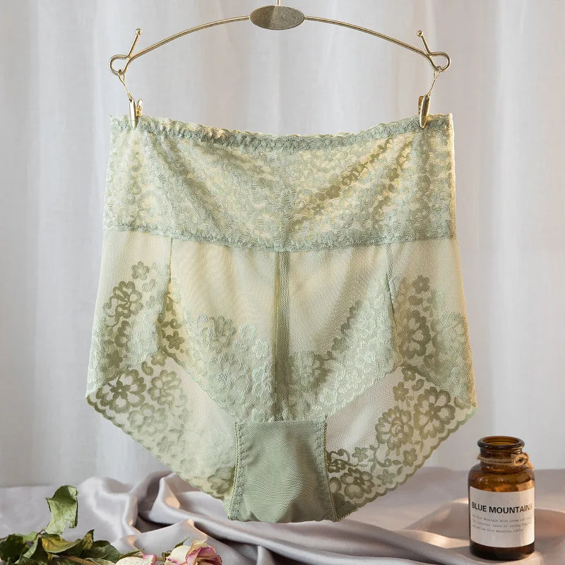 Culottes en dentelle taille haute