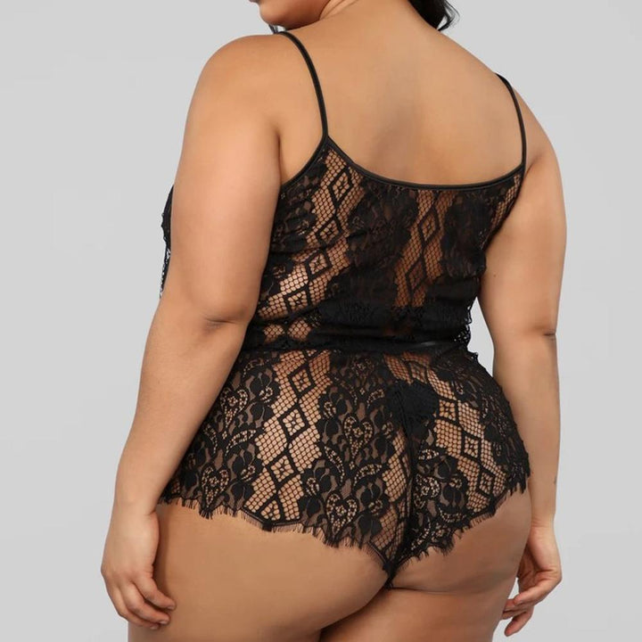 Ensemble de lingerie en dentelle grande taille