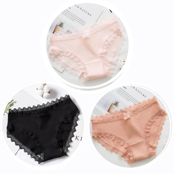 Culottes en coton, lot de 3