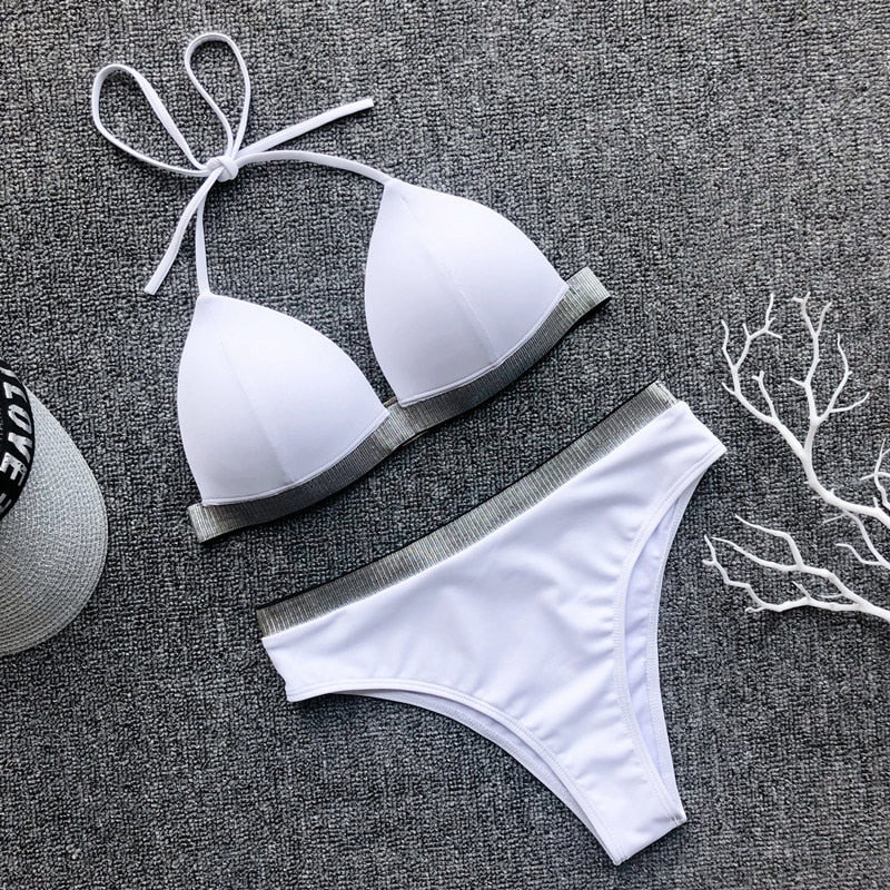 Bikini à bordure décorative
