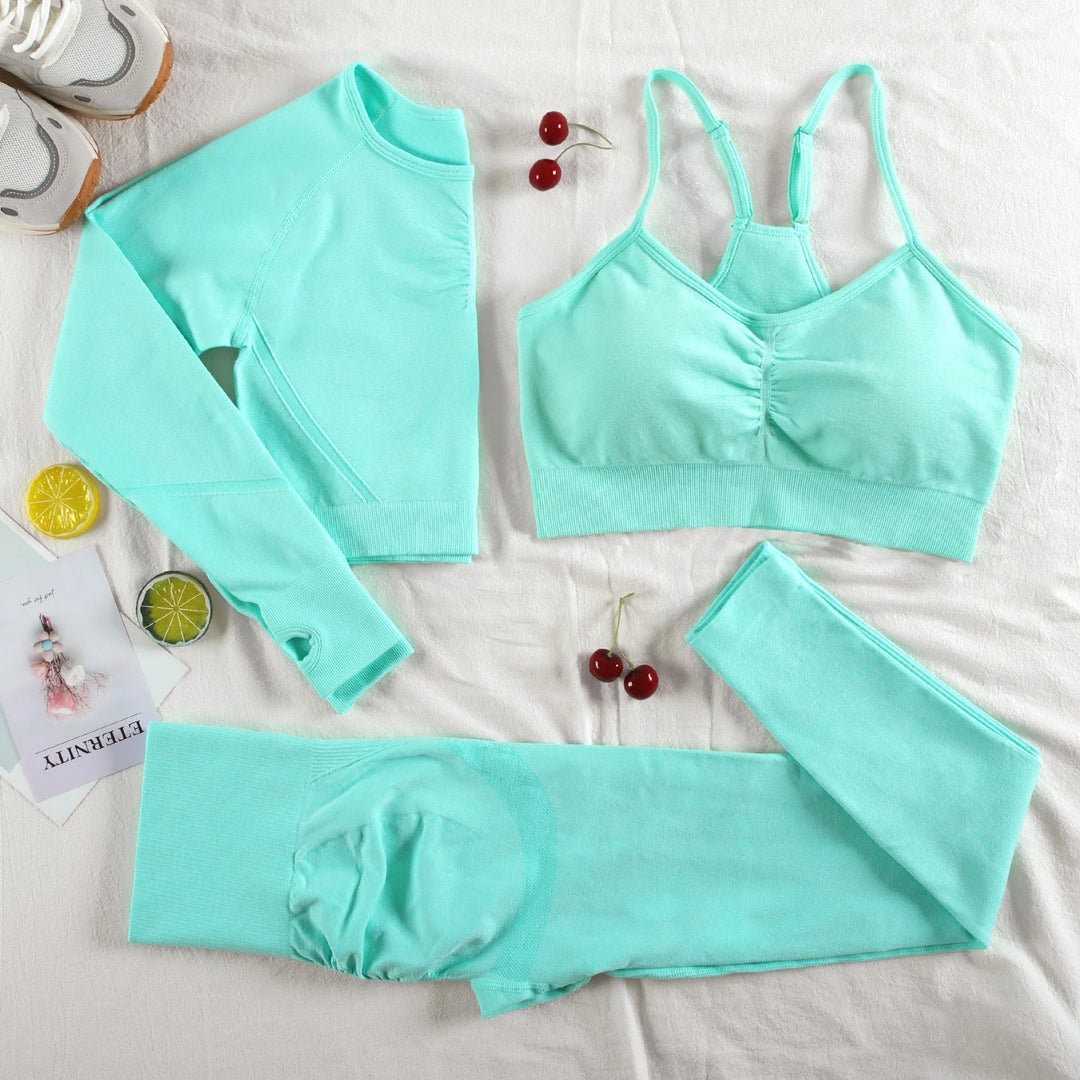 Ensemble de lingerie de sport 3 pièces