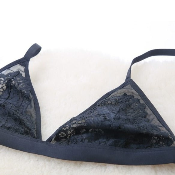 Soutien-gorge en dentelle à bonnets triangle