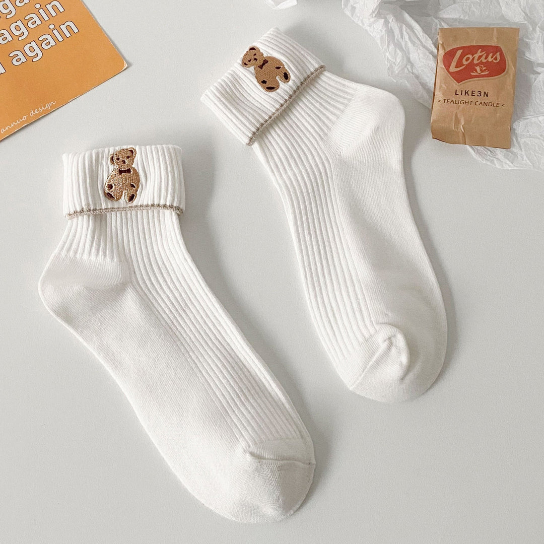 Chaussettes femme à ourson