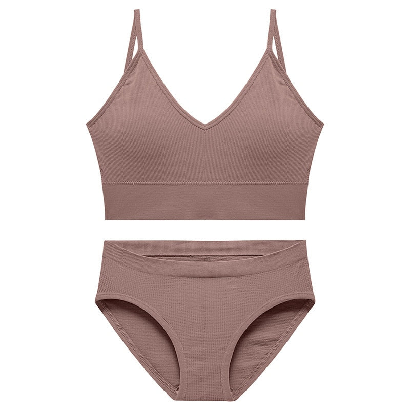 Ensemble de lingerie de sport sans coutures