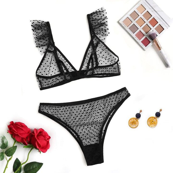 Ensemble de lingerie en résille