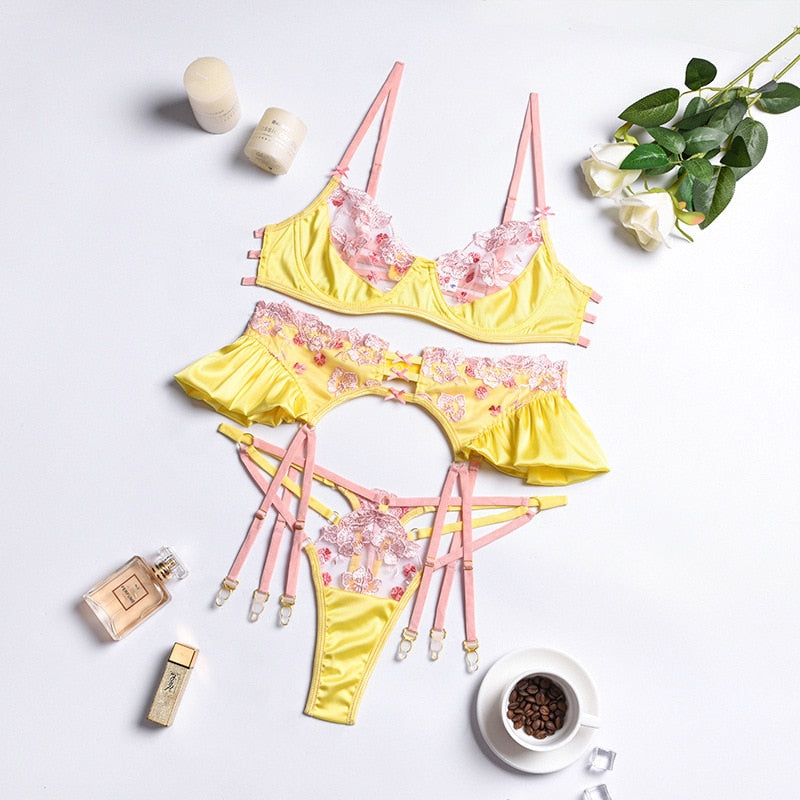 Ensemble de lingerie en satin