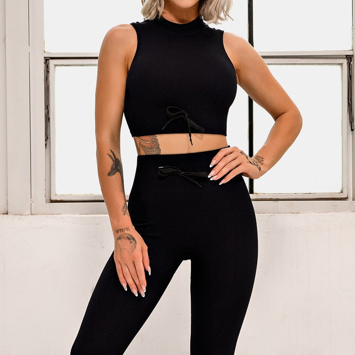 Ensemble de sport femme à laçage