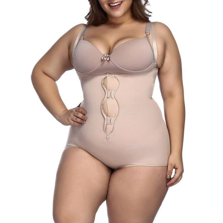 Lingerie sculptante grande taille avec fermeture éclair