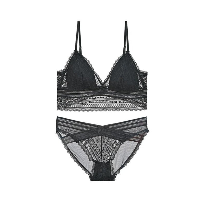 Ensemble de lingerie en dentelle taille longue