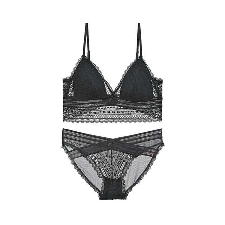 Ensemble de lingerie en dentelle taille longue