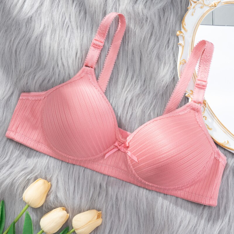 Soutien-gorge push-up à rayures décoratives