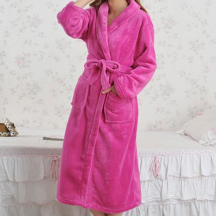 Peignoir en peluche