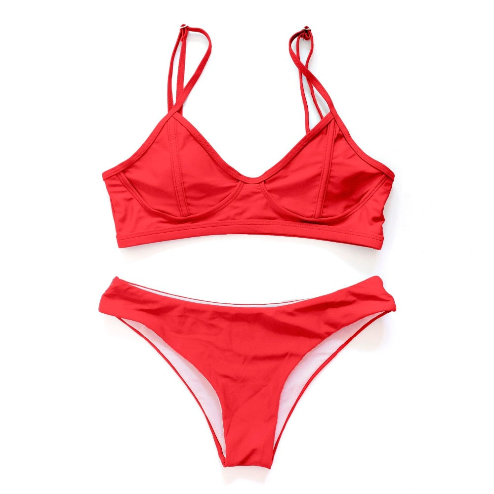 Maillot de bain 2 pièces à bonnets renforcés