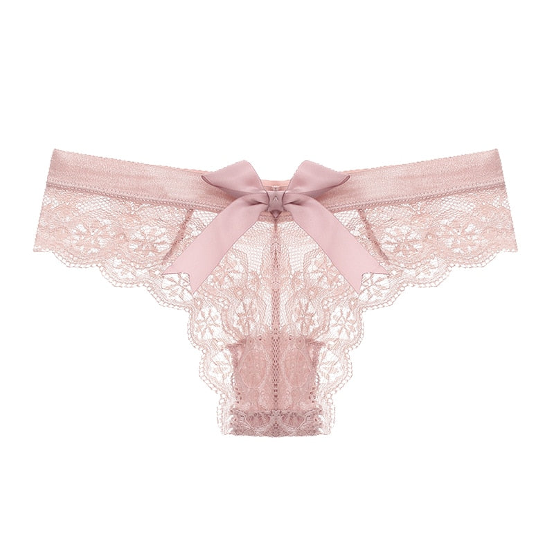Culottes en dentelle à nœud décoratif