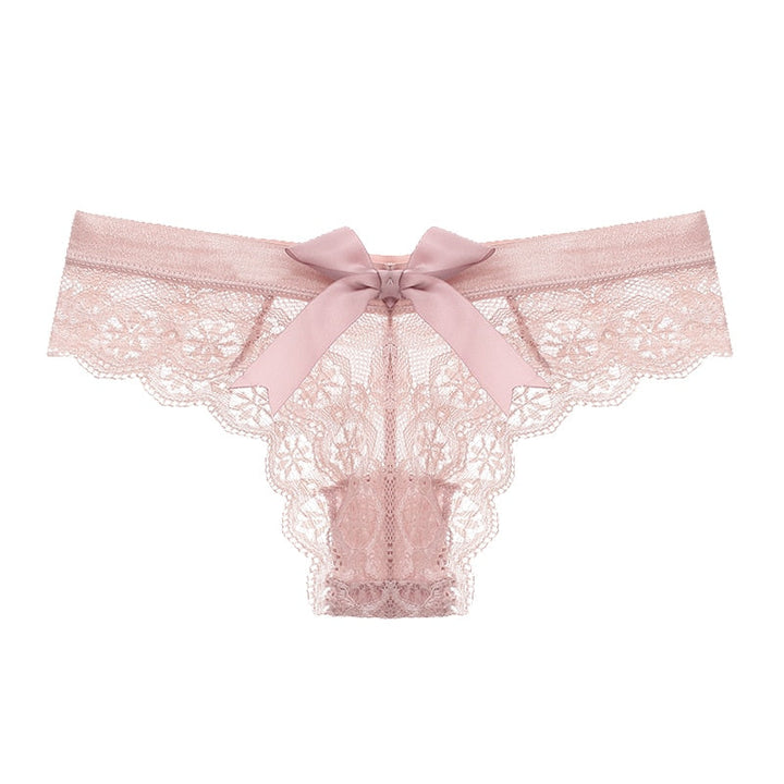 Culottes en dentelle à nœud décoratif
