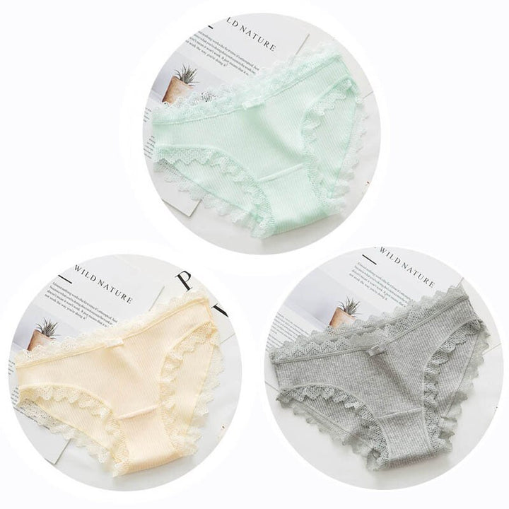 Culottes en coton, lot de 3