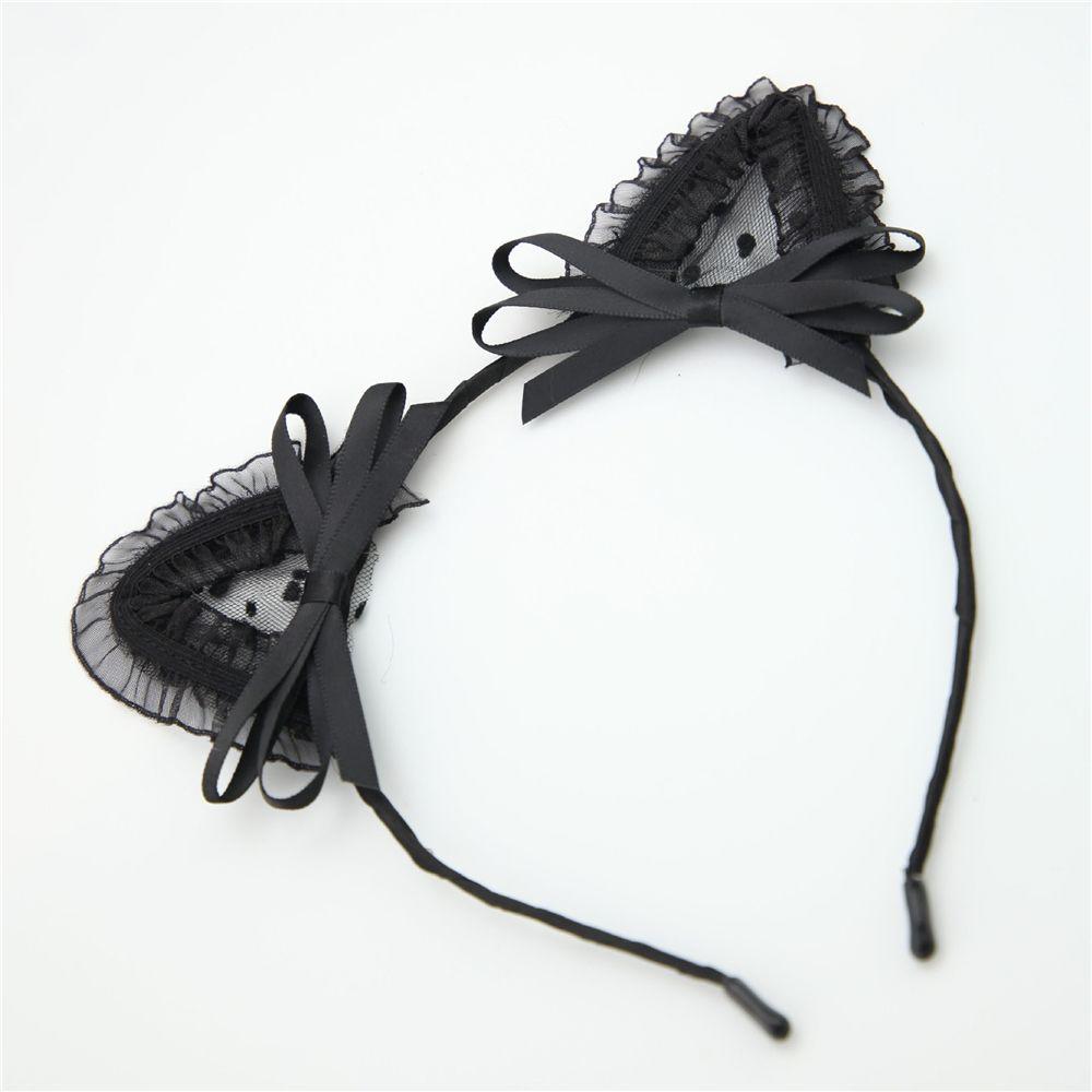 Bandeau en dentelle à oreilles