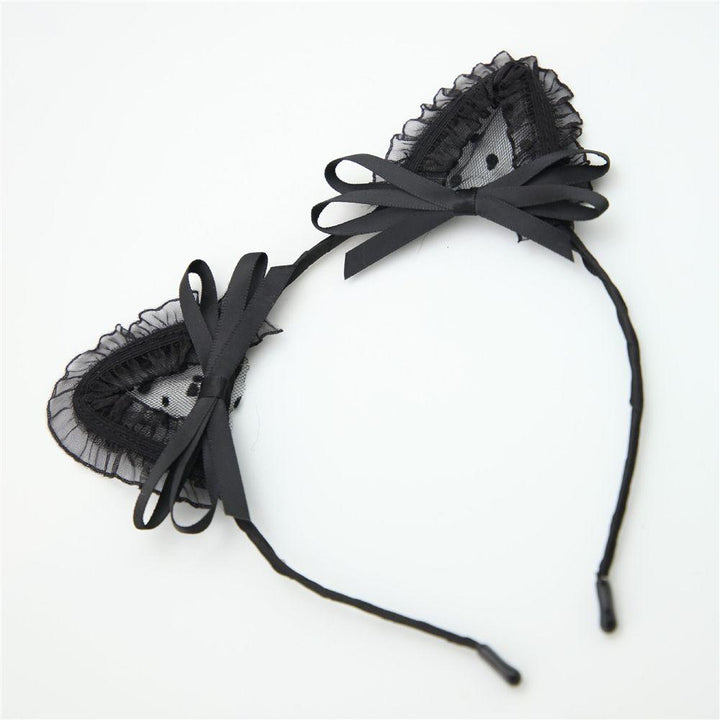 Bandeau en dentelle à oreilles