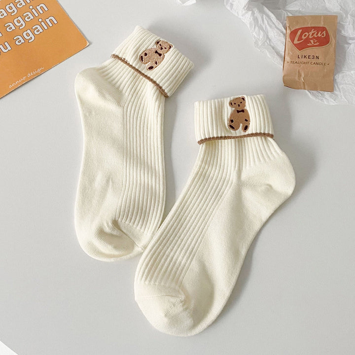 Chaussettes femme à ourson