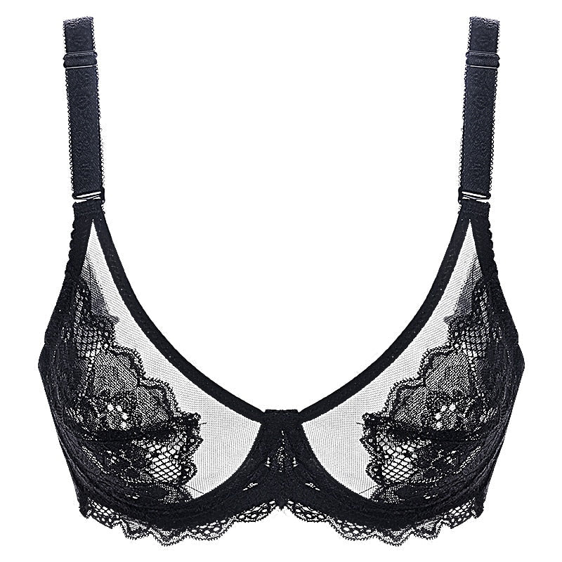 Soutien-gorge en dentelle à broderie décorative
