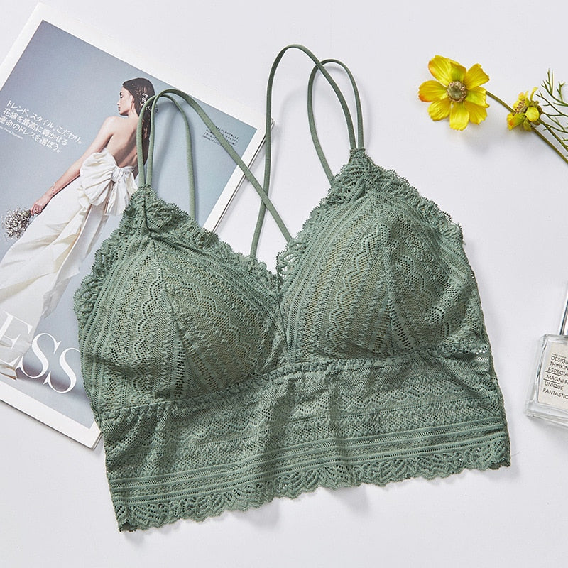 Soutien-gorge en dentelle style boho