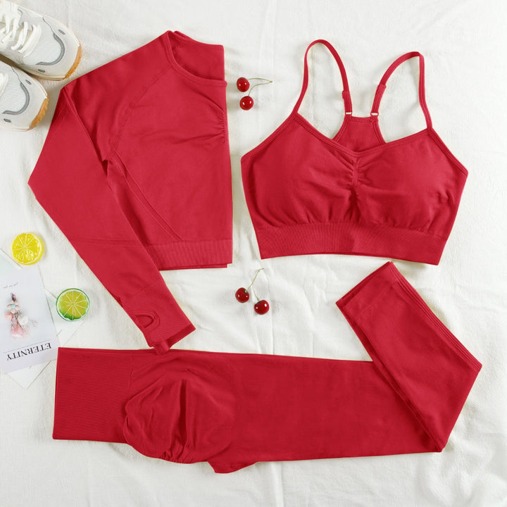 Ensemble de lingerie de sport 3 pièces