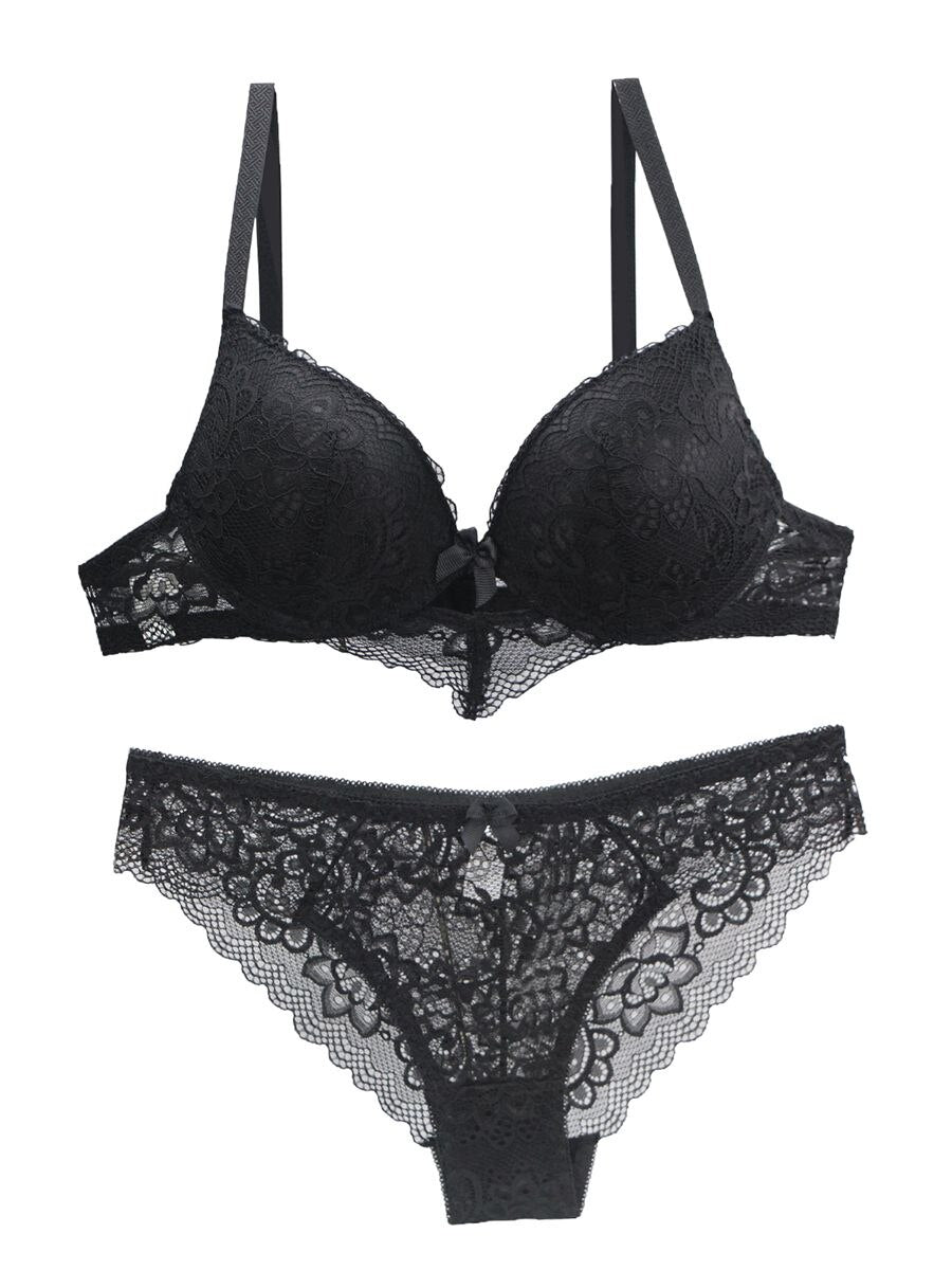 Ensemble de lingerie en dentelle push-up