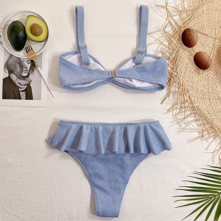 Maillot de bain 2 pièces avec jupette