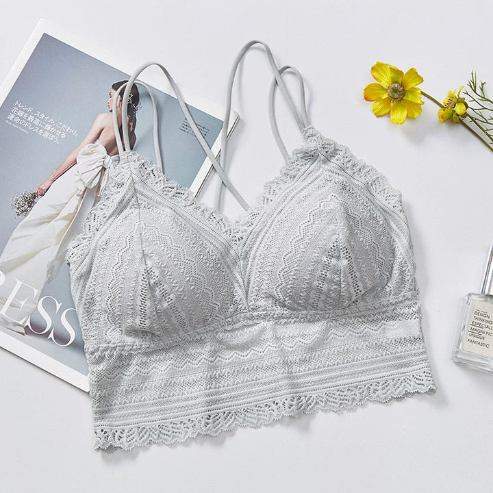 Soutien-gorge en dentelle style boho