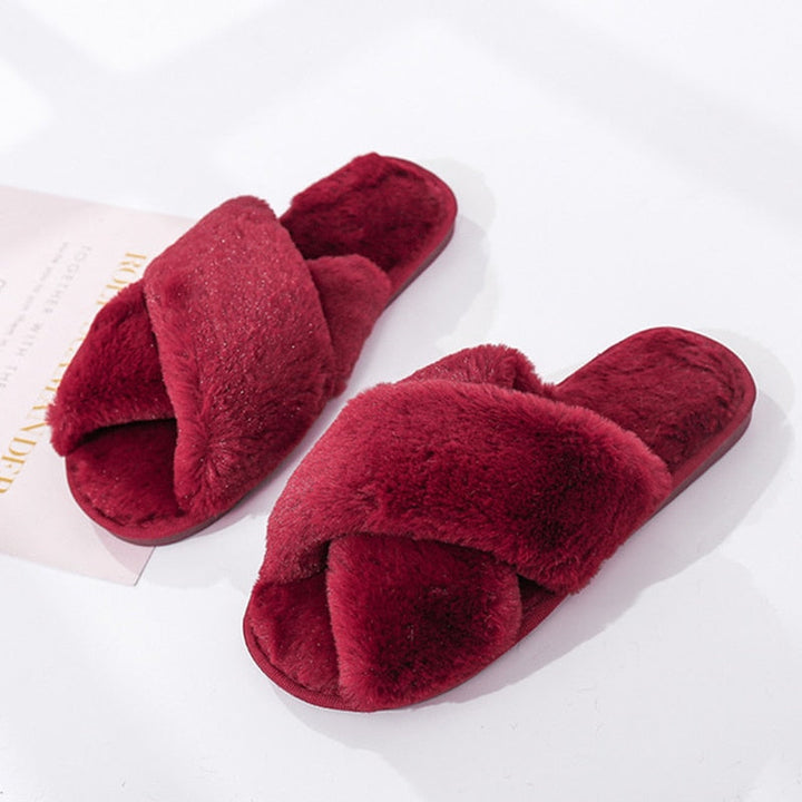 Chaussons en fausse fourrure