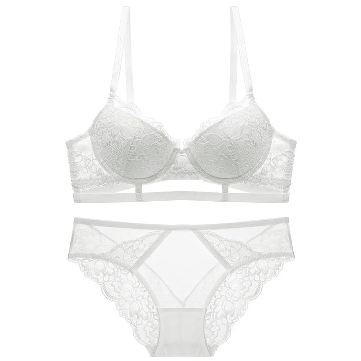 Ensemble de lingerie en dentelle à bas décoratif