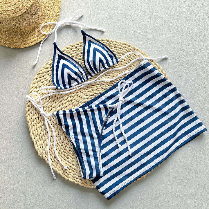 Ensemble bikini à rayures
