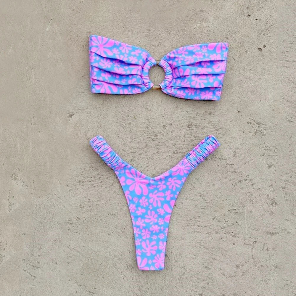 Bikini à imprimé fleuri