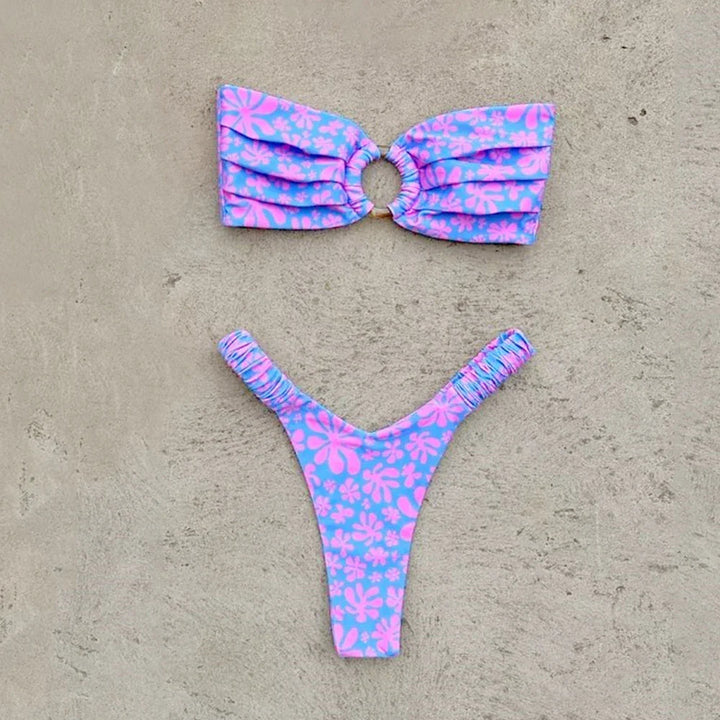Bikini à imprimé fleuri